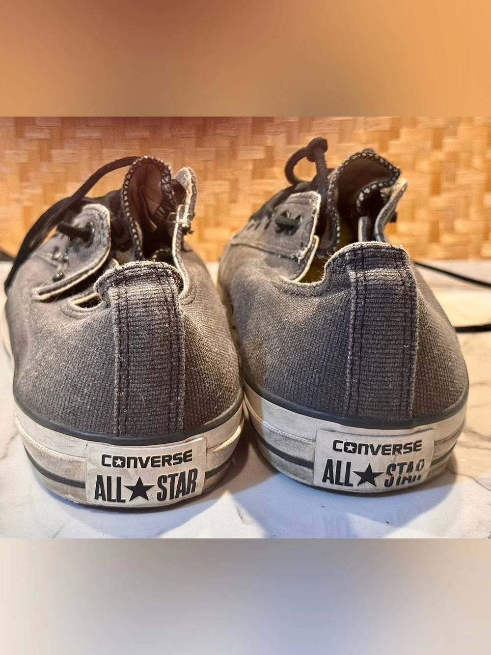 SOLD‼️Converse x John Varvatos Low-Top Canvas Sneakers Charcoal Gray 142950C - Picture 8 of 9